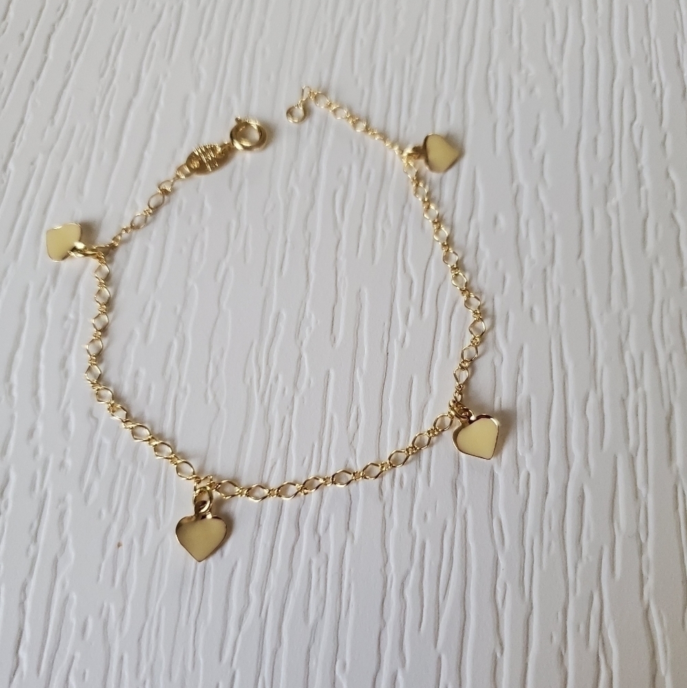 Hearts charm bracelet